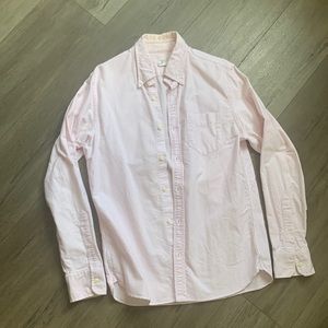 Club monaco oxford shirt pink stripes